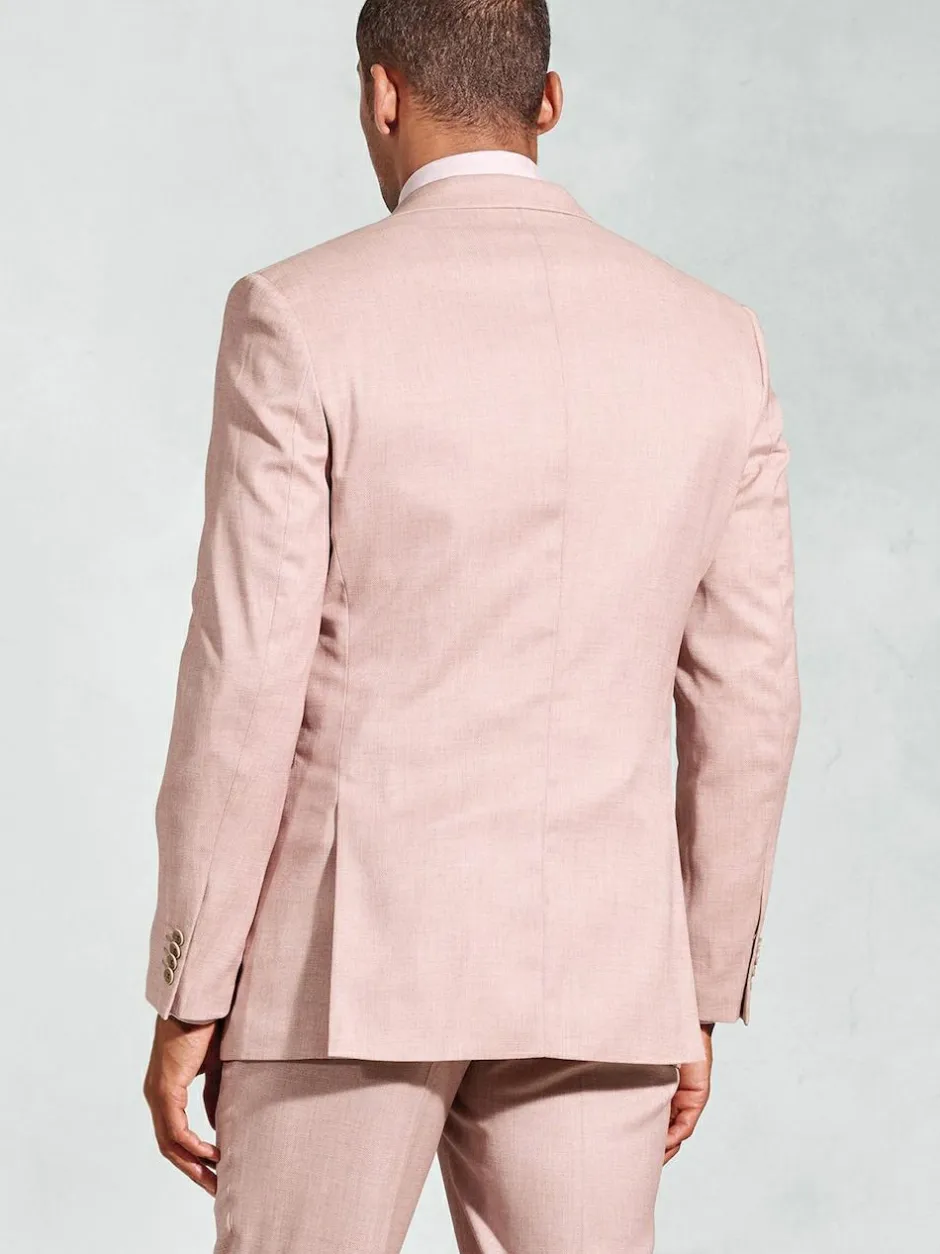 Brook Taverner Textured Occasion Suit Jacket Pink Online