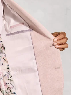 Brook Taverner Textured Occasion Suit Jacket Pink Online