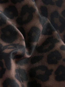 Next Brown Animal Print Short Sleeve Printed Shirt (3-16yrs) New