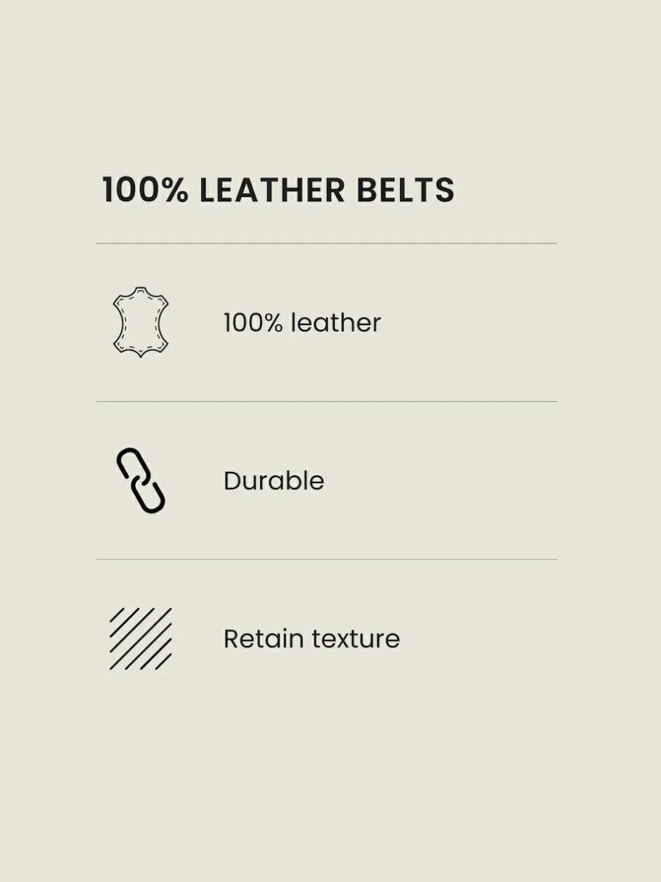 Next Burnished Leather Belt Brown