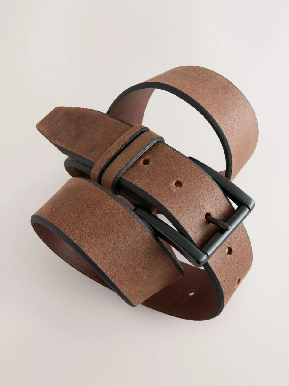 Next Brown Casual Leather Belt Outlet