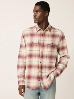 Next Check Long Sleeve Shirt Brown Sale