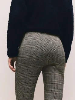 Next Ponte Leggings Brown Check Online