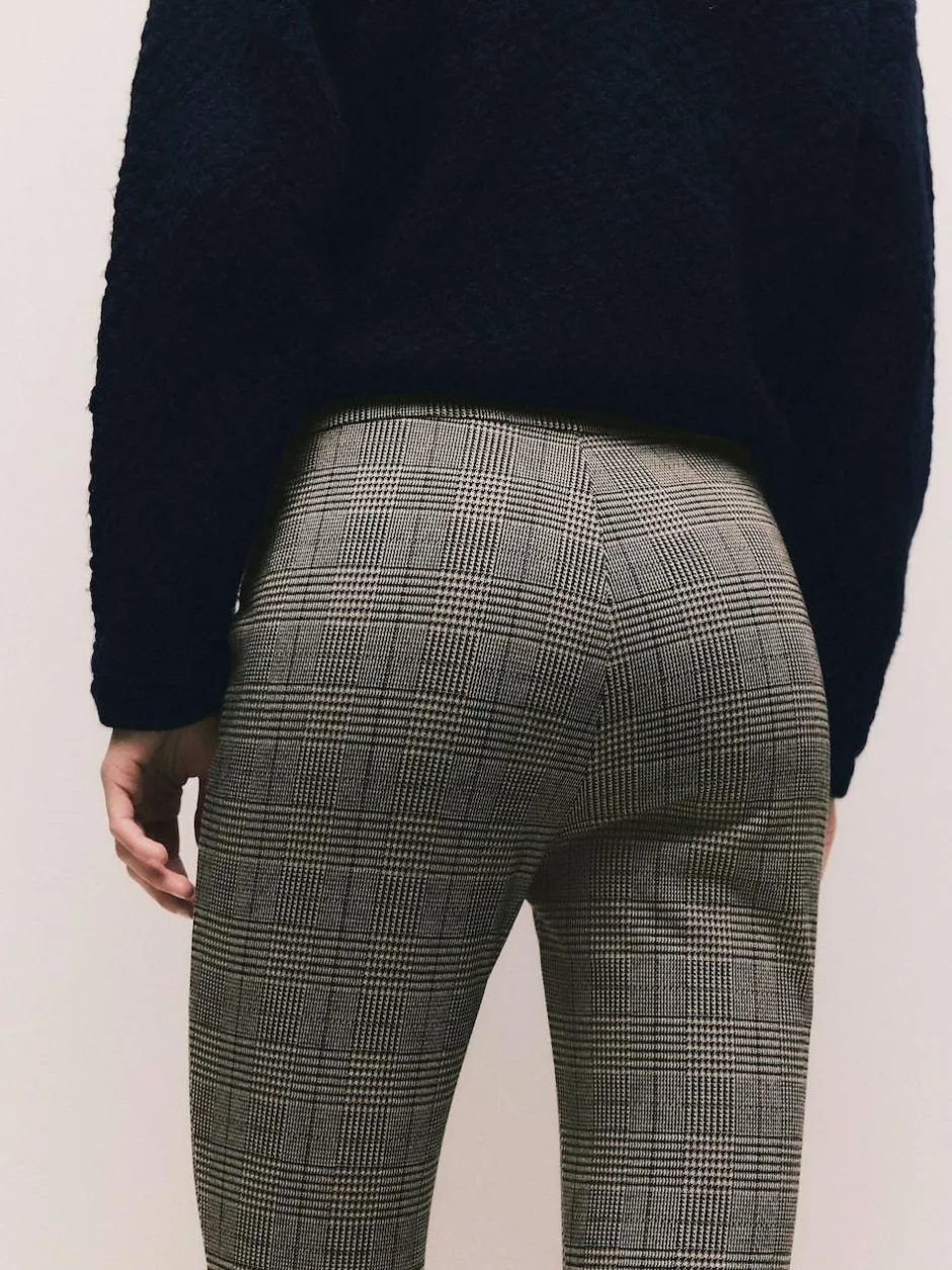 Next Ponte Leggings Brown Check Online