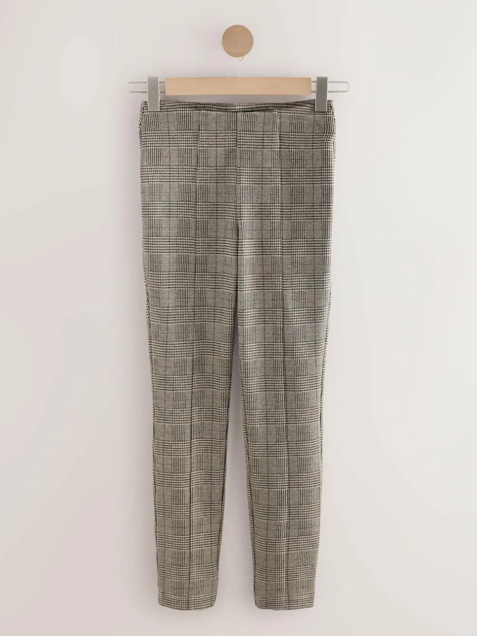 Next Ponte Leggings Brown Check Online
