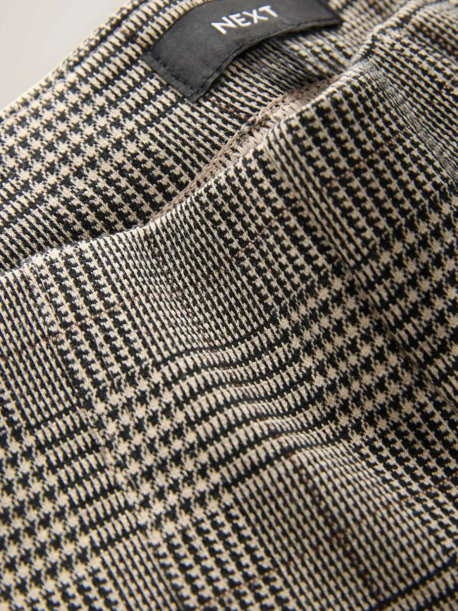 Next Ponte Leggings Brown Check Online