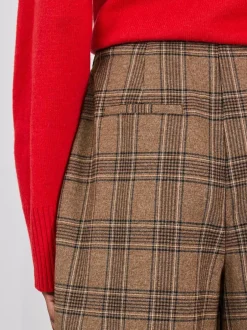 Next Brown Check Smart Culottes Hot