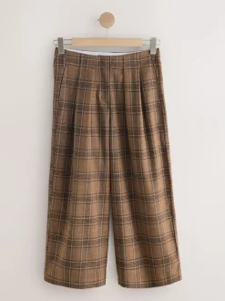 Next Brown Check Smart Culottes Hot