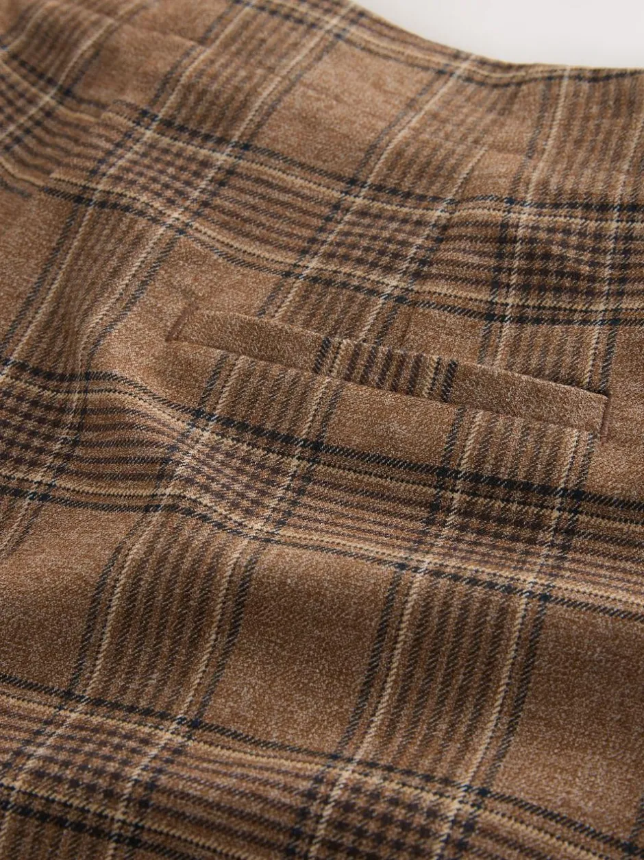 Next Brown Check Smart Culottes Hot