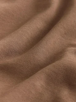 Next Brown Chocolate Relaxed Fit Heavyweight T-Shirt Outlet