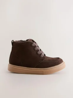 Next Standard Fit (F) Warm Lined Chukka Boots Brown Chocolate Sale