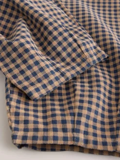 Next Brown Gingham Pullon Cord Trousers (3-16yrs) New