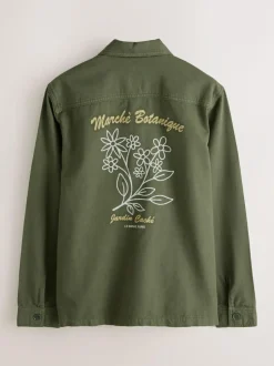 Next Brown Hem Pocket Shacket Sale
