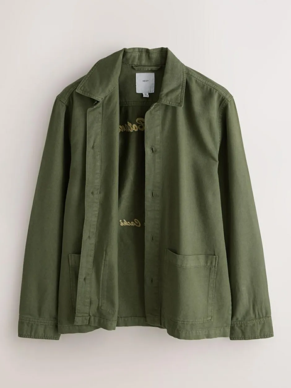 Next Brown Hem Pocket Shacket Sale
