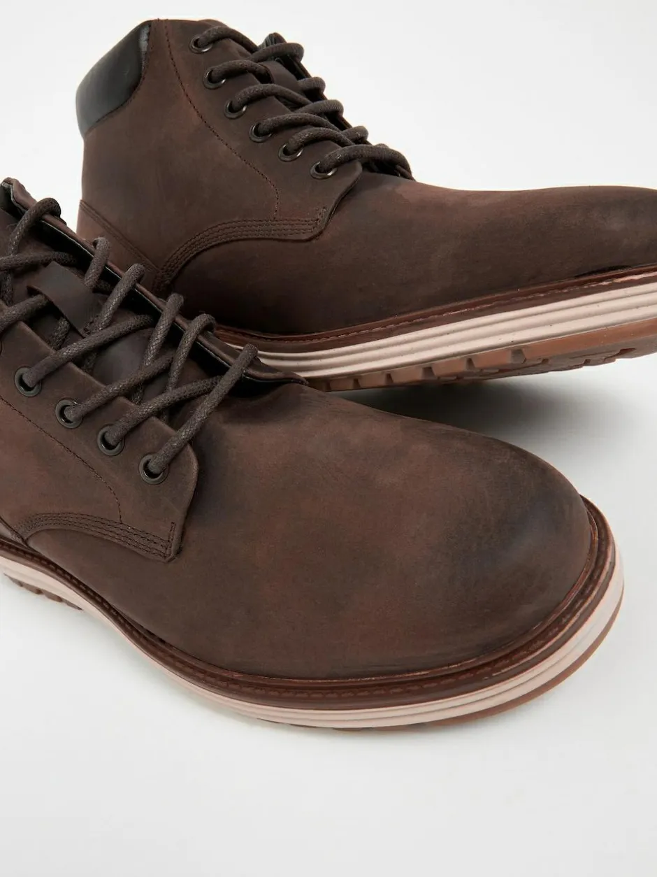 Next Leather Boots Brown Best