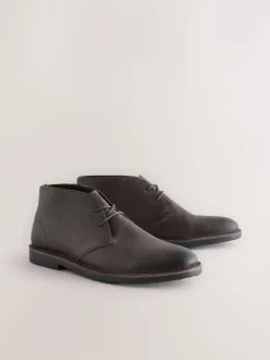 Next Leather Desert Boots Brown Online