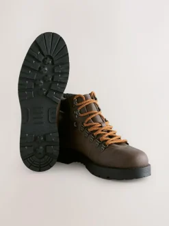 Next Brown Leather Hiker Style Boots Online