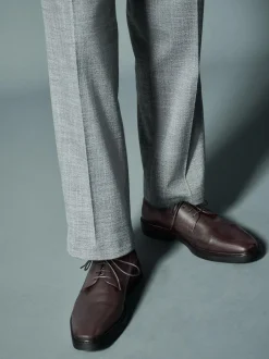Next Leather Toe Cap Shoes Brown Clearance
