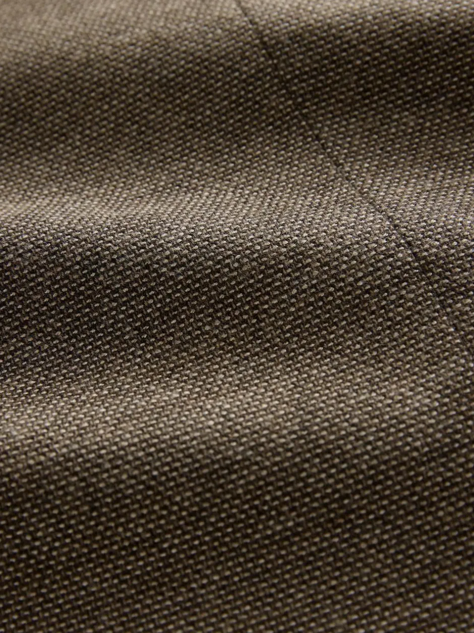 Next Regular Fit Textured Smart Blazer Brown