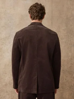 Next Relaxed Fit Corduroy Suit Jacket Brown