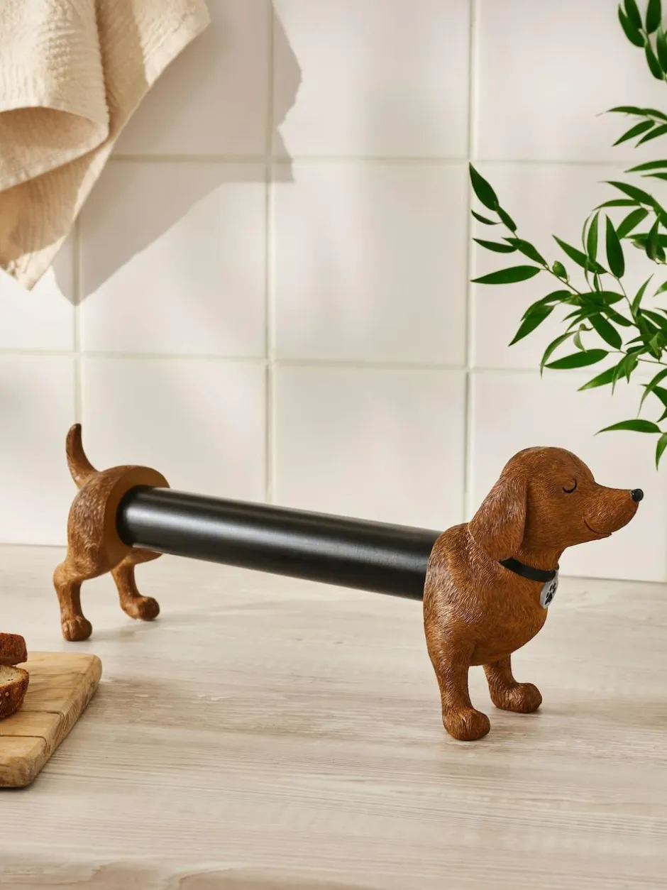 Next Brown Sausage Dog Kitchen Roll Holder Outlet