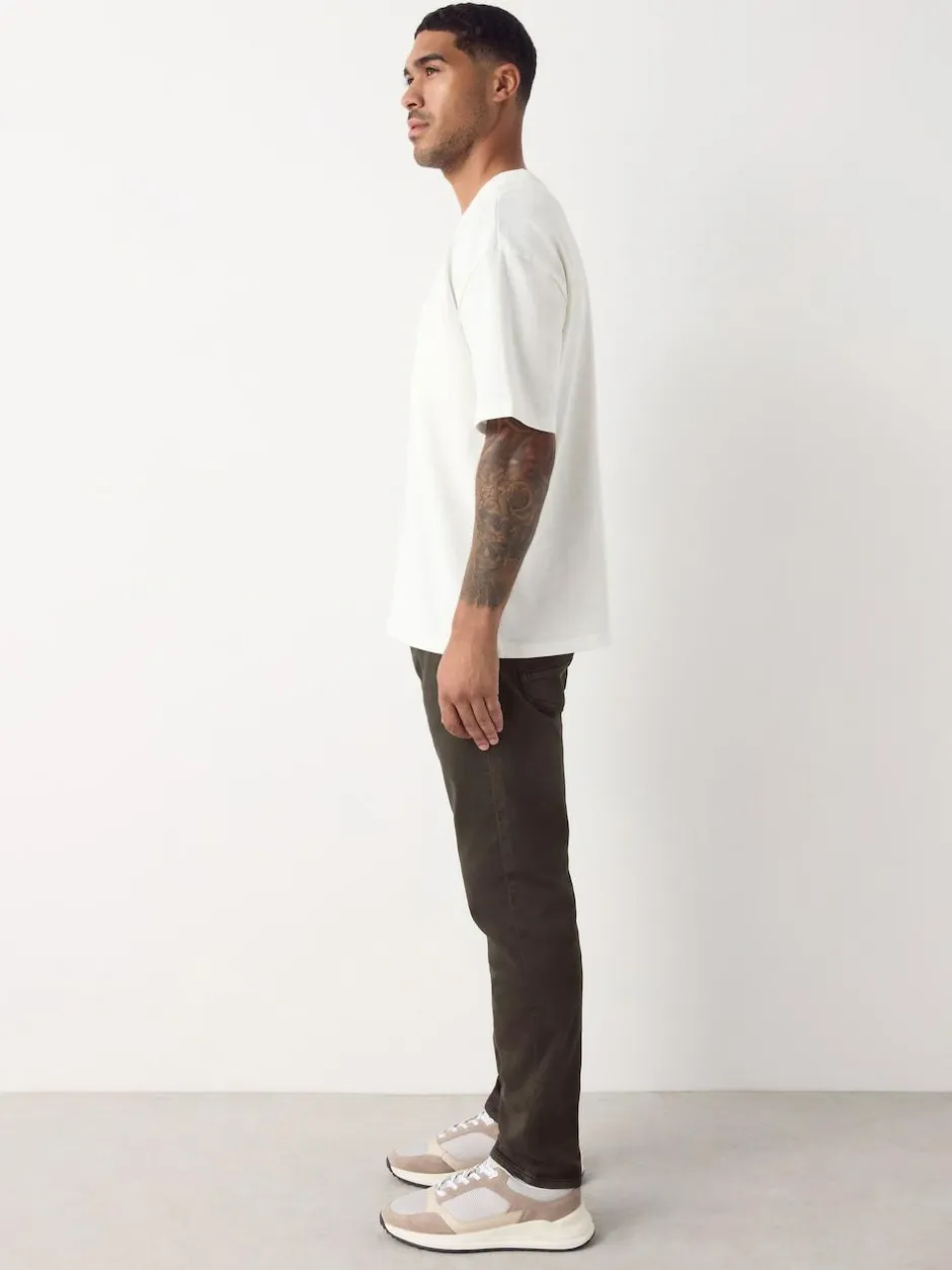 Next Brown Slim Fit Comfort Stretch Jeans Hot