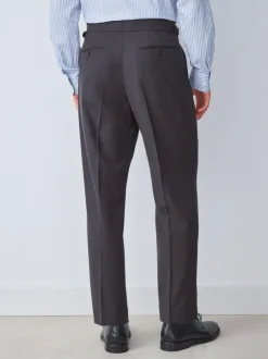 Next Brown Slim Fit Wool Blend Suit Trousers Hot