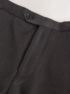 Next Brown Slim Fit Wool Blend Suit Trousers Hot