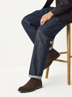 Next Brown Smart Suede Chelsea Boots