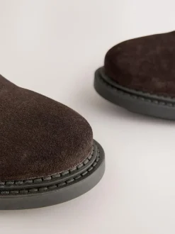Next Smart Suede Chukka Boots Brown Clearance