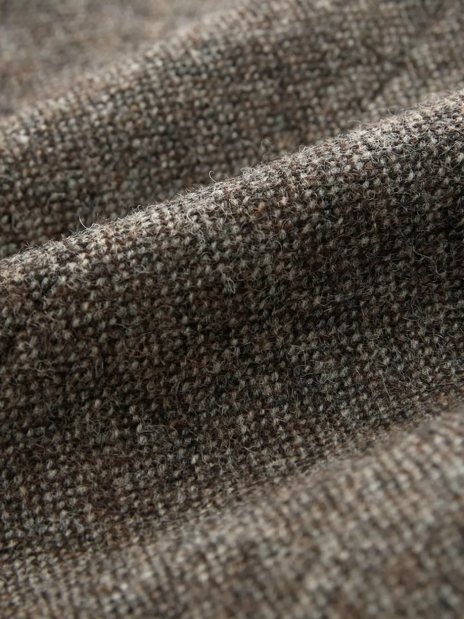 Next Tailored Fit Signature Abraham Moon 100% British Wool Donegal Suit Jacket Brown Discount