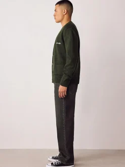 Next Brown Tint Straight Fit Vintage Wash Denim Jeans Best