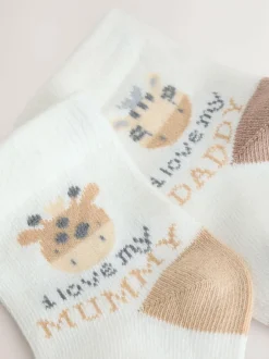 Next Brown/Cream Baby Socks 2 Pack (0mths-2yrs) Online