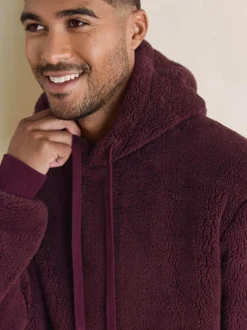 Next Burgundy Red Borg Overhead Hoodie Hot