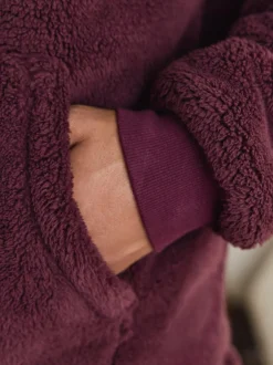 Next Burgundy Red Borg Overhead Hoodie Hot