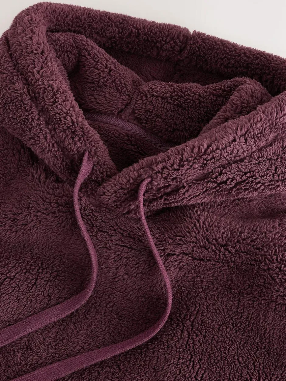 Next Burgundy Red Borg Overhead Hoodie Hot