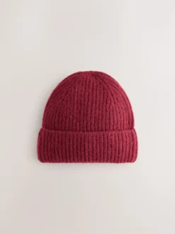 Next Burgundy Red Fluffy Beanie (1-16yrs) Sale
