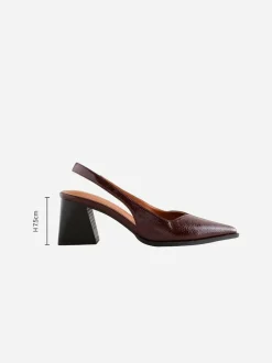 Next Forever Comfort® Pointed Toe Slingback Block Heels Burgundy Red Online