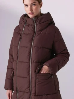 Next Maternity Shower Resistant Coat Burgundy Red Discount