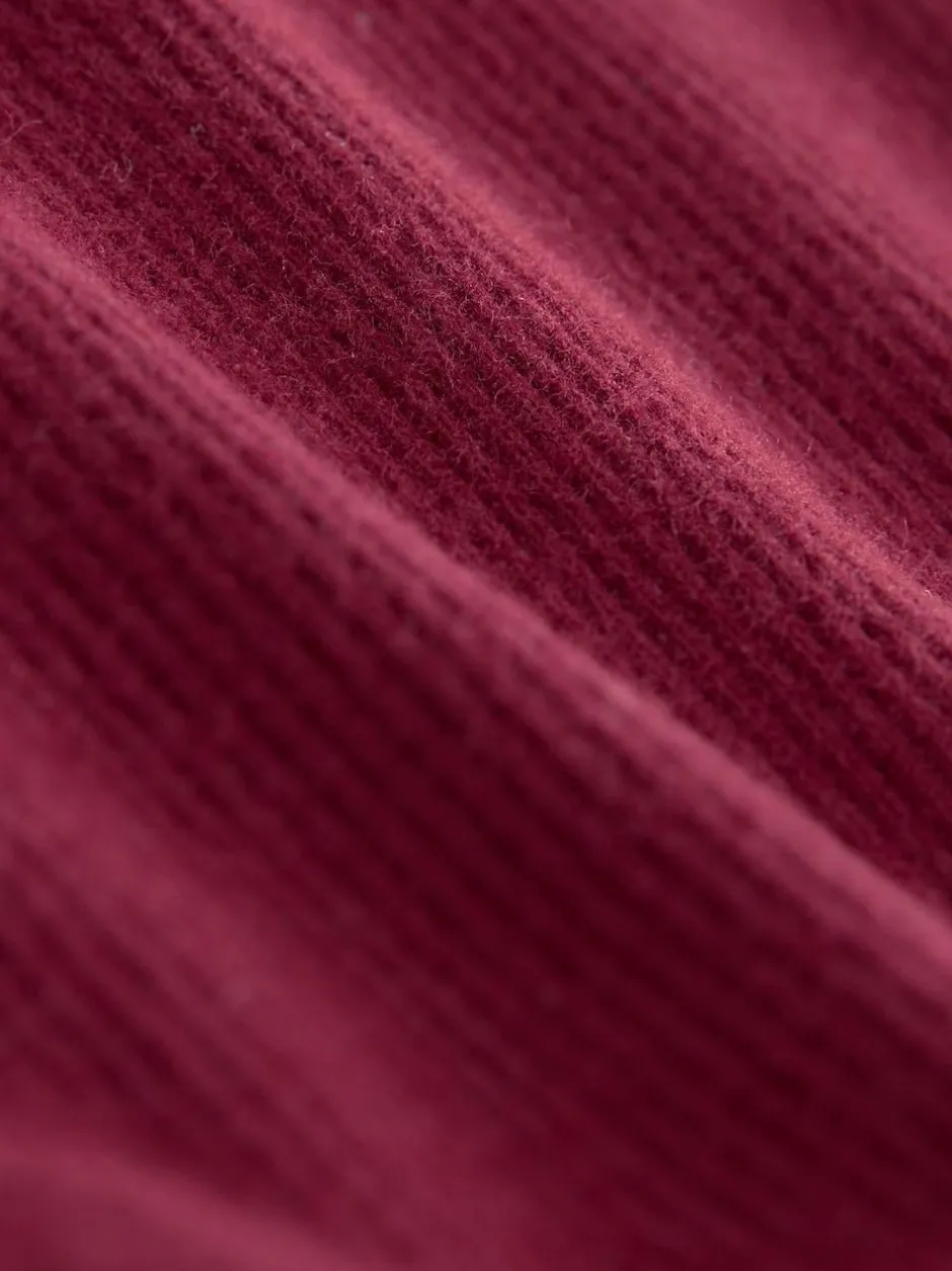 Next Burgundy Red Rib Flare Leggings (3mths-7yrs) Best
