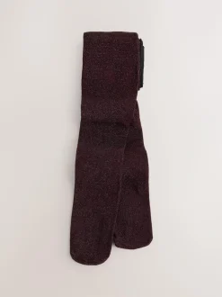 Next Burgundy Red Sparkle Tights Discount