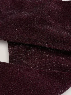 Next Burgundy Red Sparkle Tights Discount
