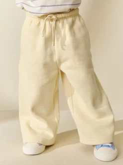 Next Butter Yellow Wide Leg Sweat Joggers (3mths-7yrs) Best