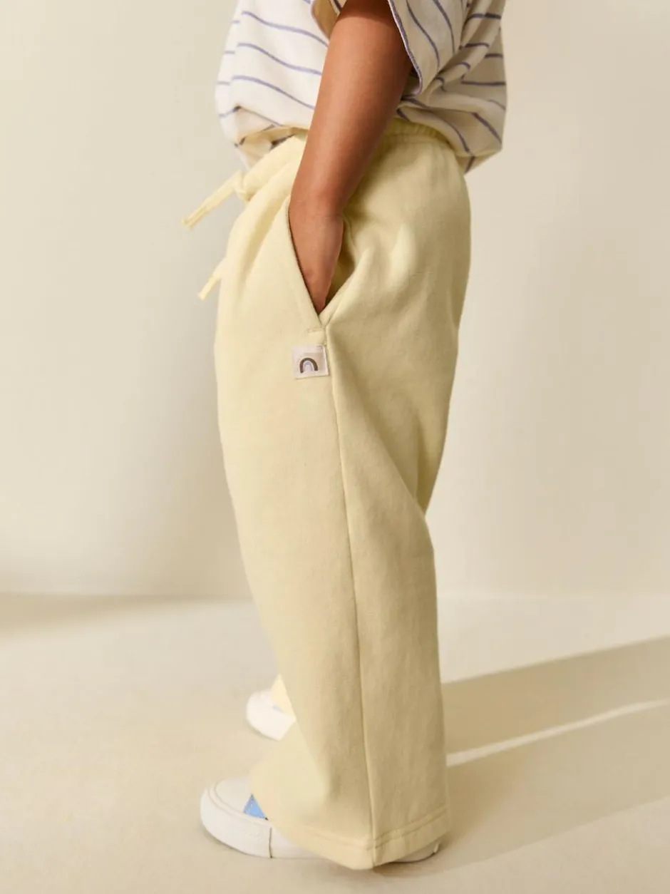 Next Butter Yellow Wide Leg Sweat Joggers (3mths-7yrs) Best