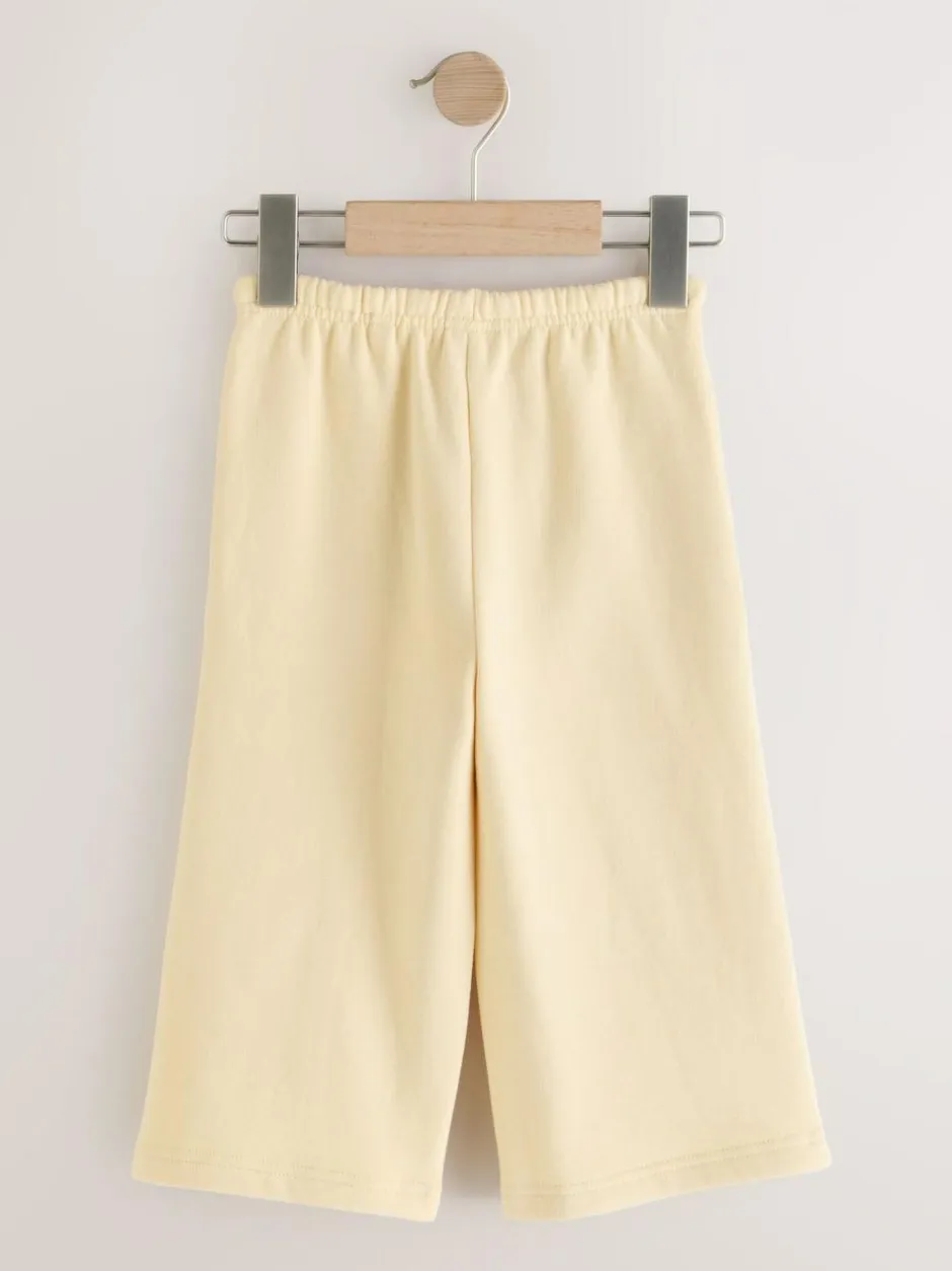 Next Butter Yellow Wide Leg Sweat Joggers (3mths-7yrs) Best