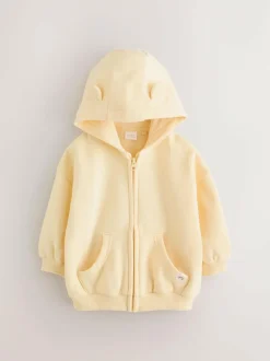 Next Butter Yellow Zip Through Hoodie (3mths-7yrs) New