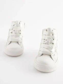 Next High Top Trainers Butterfly Glitter