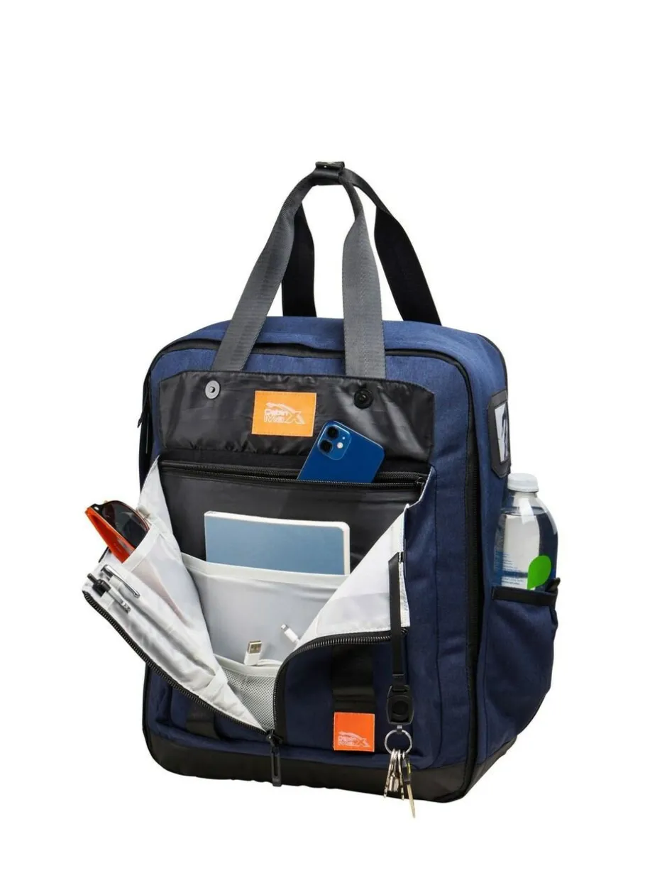 Cabin Max Navy Blue Memphis 24 Litre 40cm Travel Backpack Outlet