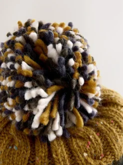 Next Bobble Hat Cable Knit Stripe Best