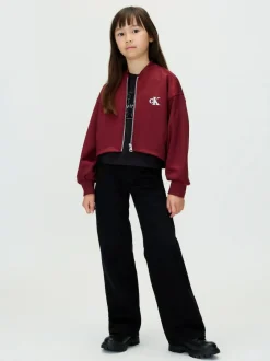 Calvin Klein Black High Rise Wide Leg Jeans Best